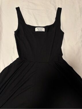 Reformation Black Tank Midi Dress